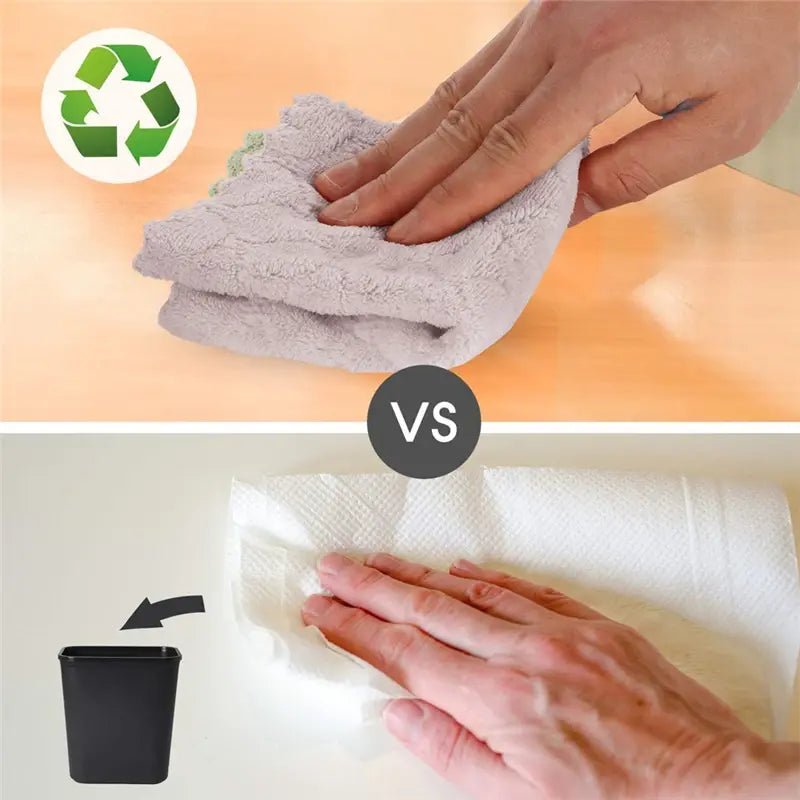 10 Pieces Super Absorbent Velvet Kitchen Dish Towel - Musttbuy