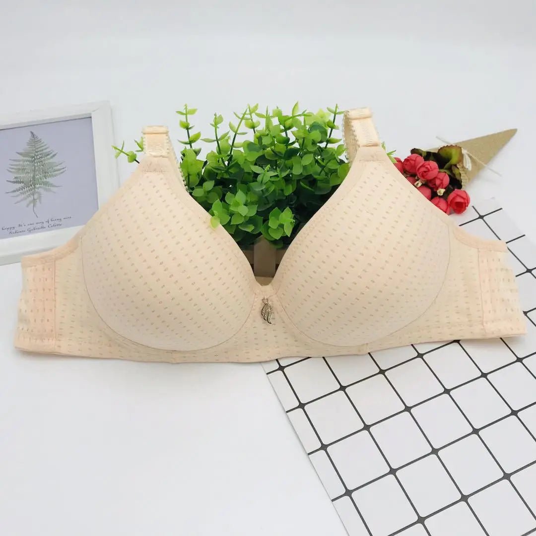 6 Pieces Large Cotton Steel Rimless Bra - Musttbuy