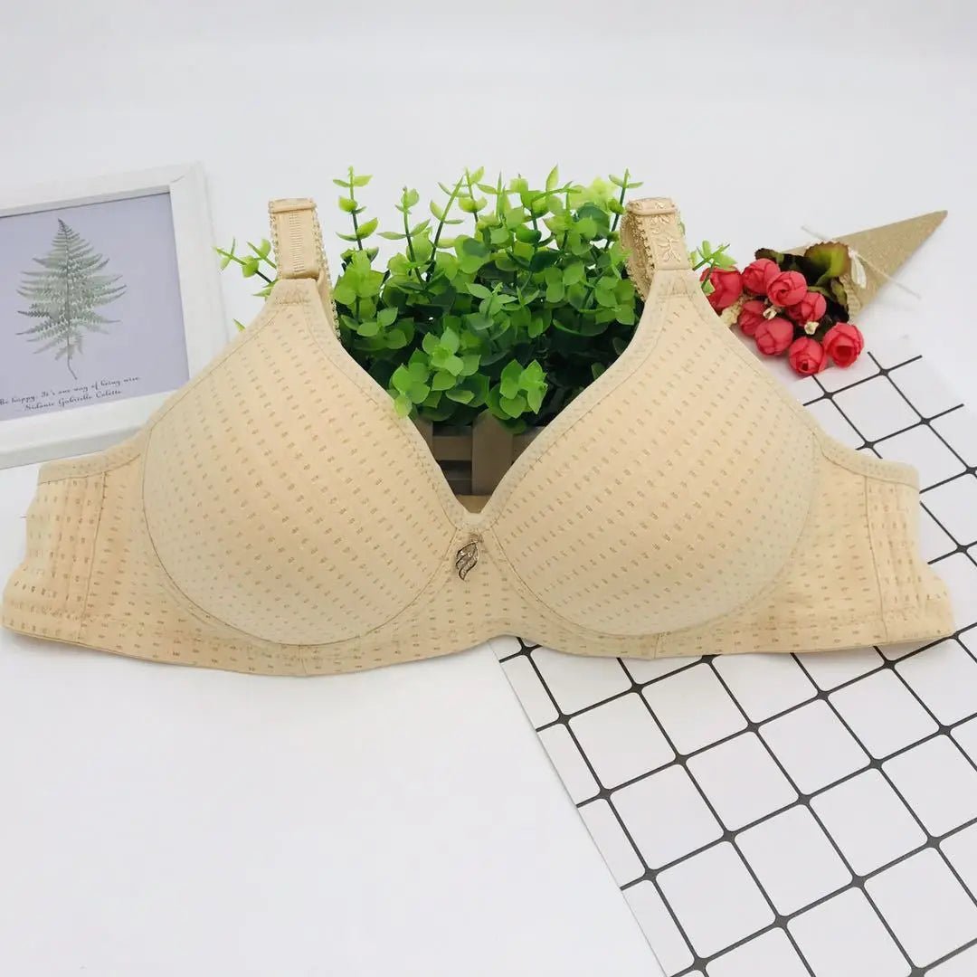6 Pieces Large Cotton Steel Rimless Bra - Musttbuy