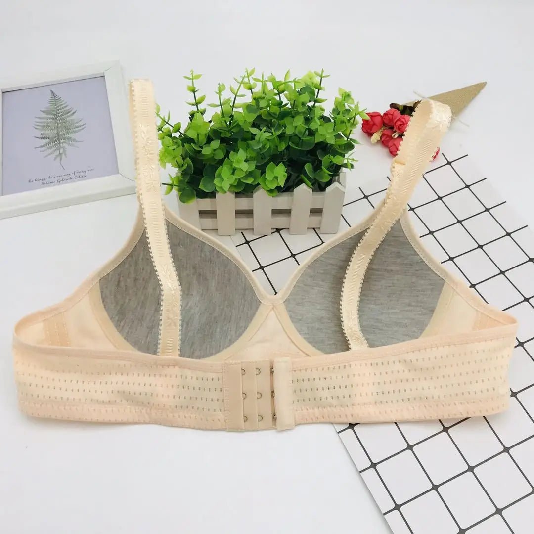 6 Pieces Large Cotton Steel Rimless Bra - Musttbuy