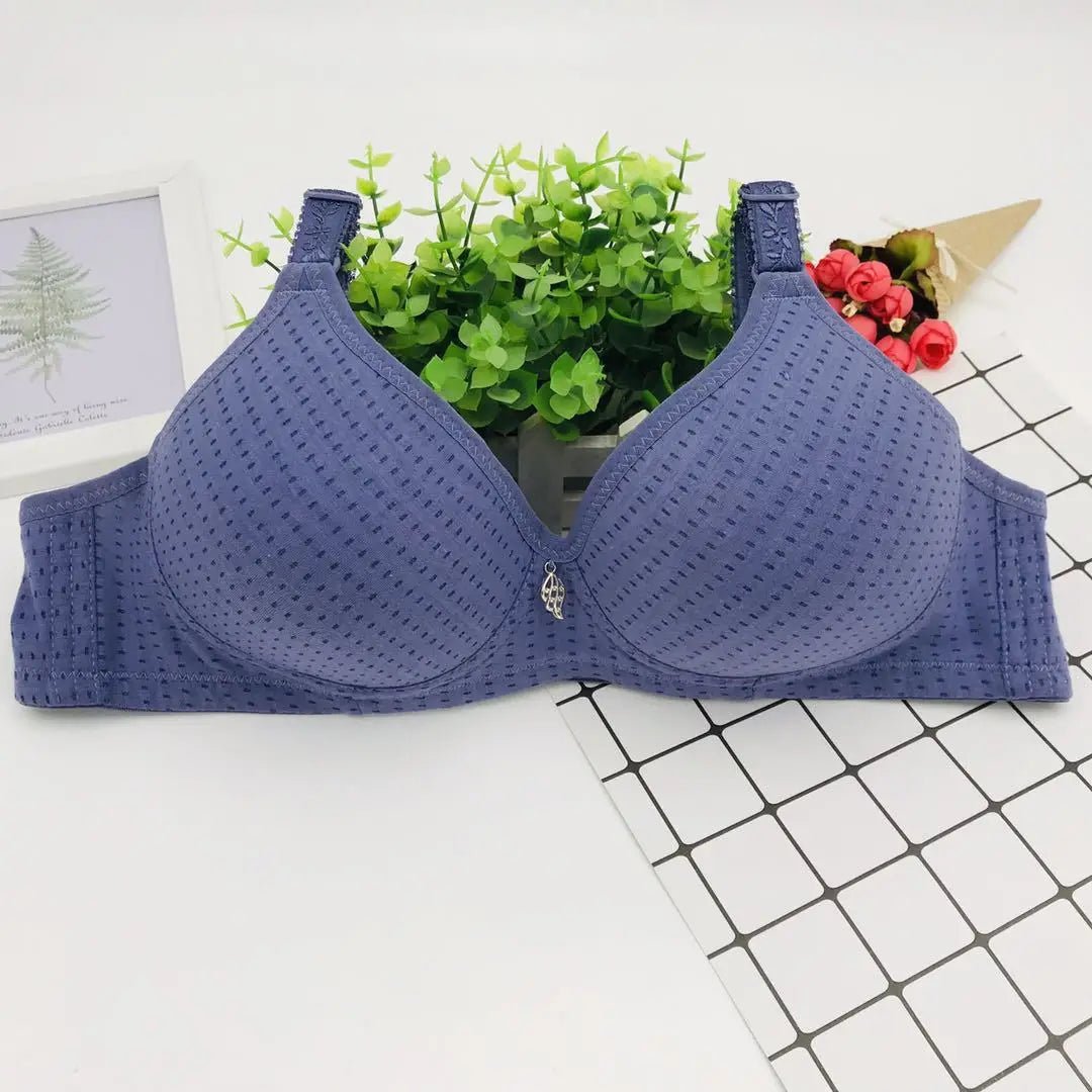 6 Pieces Large Cotton Steel Rimless Bra - Musttbuy