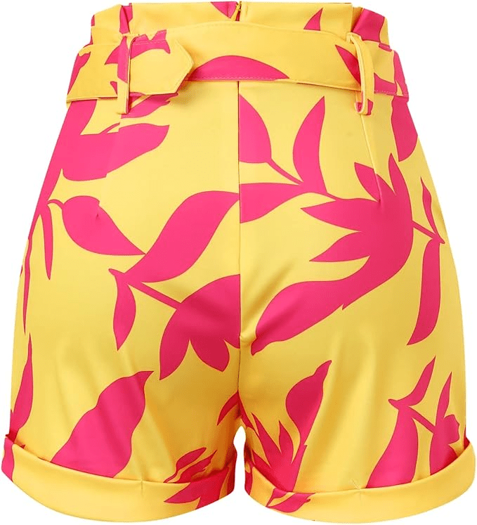 Beach Suit Slim Short Top Shorts Print Casual - Musttbuy