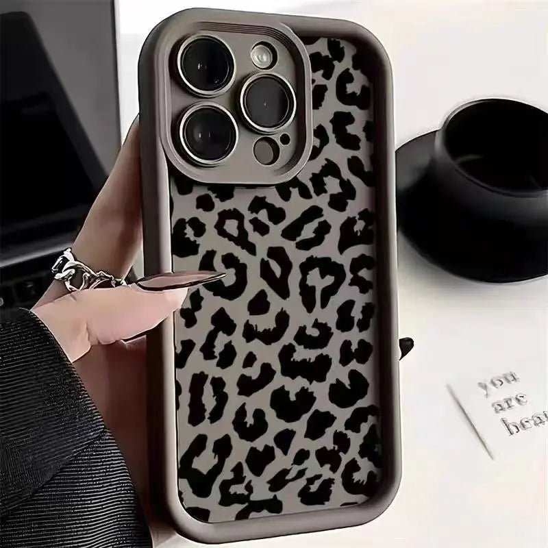 Black Leopard Print Phone Case New - Musttbuy