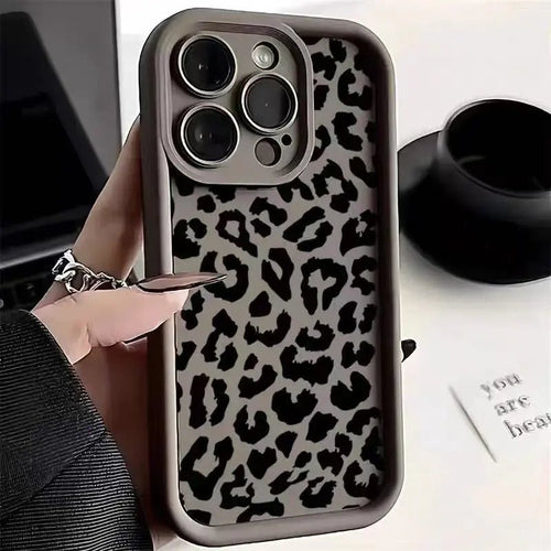 Black Leopard Print Phone Case New - Musttbuy