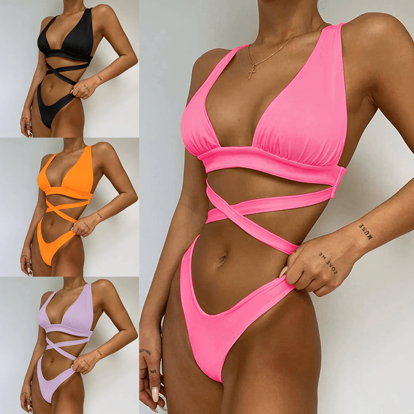 Brazilian String Bandage Swimsuit - Musttbuy