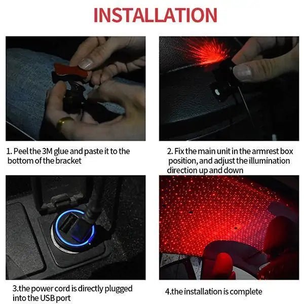 Car Atmosphere Interior Ambient Star Light - Musttbuy