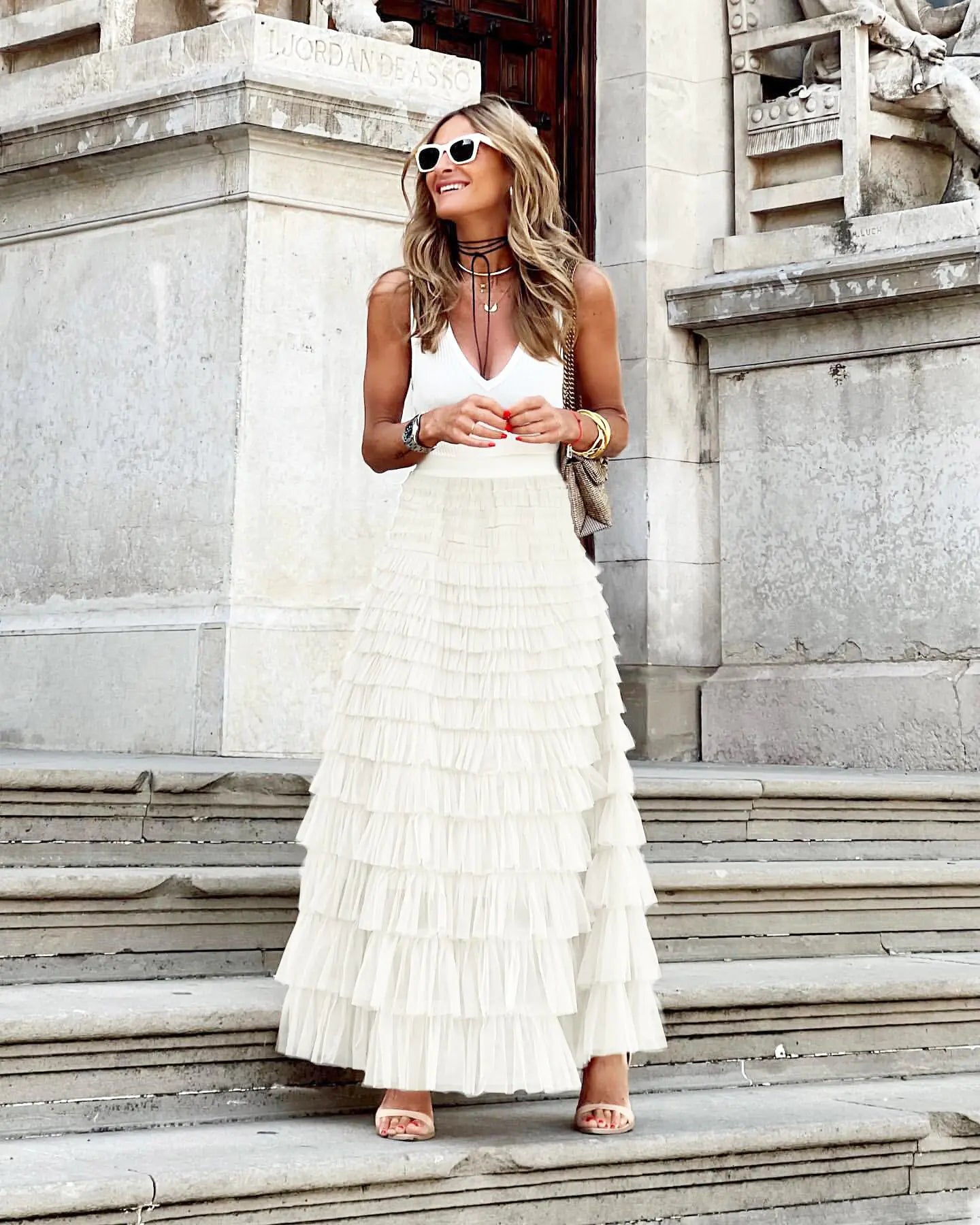 Celeste Tiered Mesh Skirt - Musttbuy