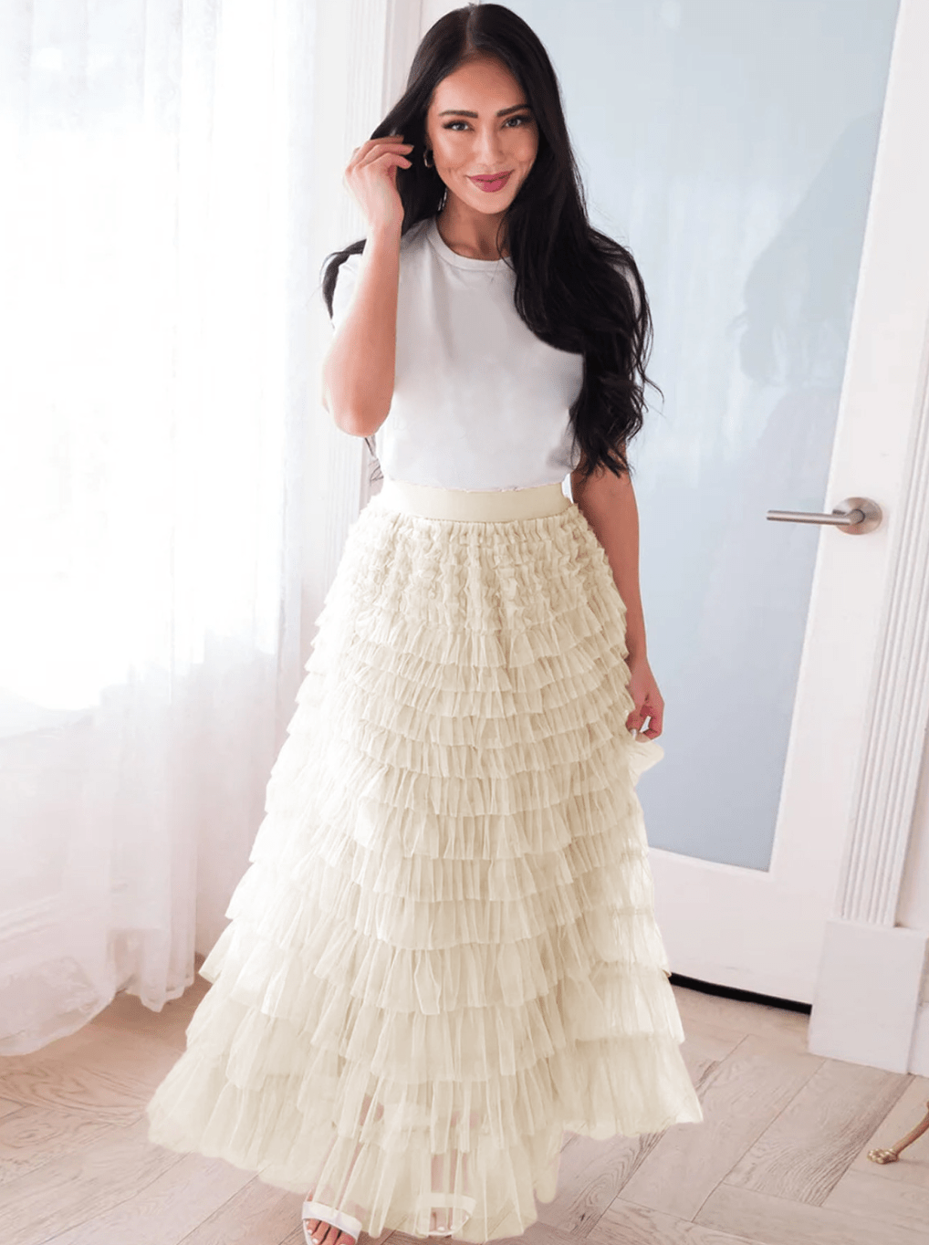 Celeste Tiered Mesh Skirt - Musttbuy