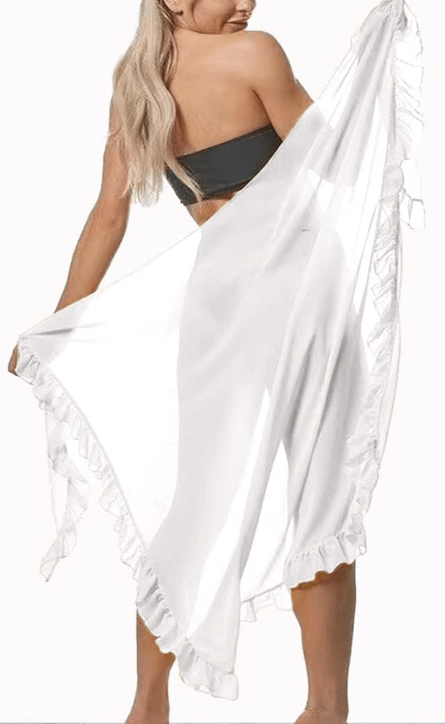 Chiffon Beach Sarong Wrap Dress - Musttbuy