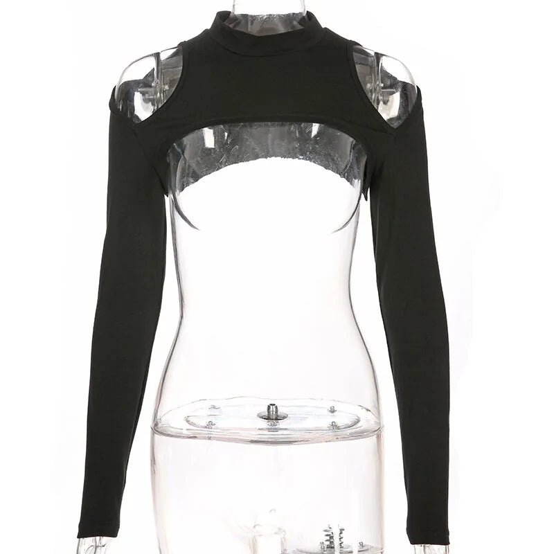 Cold Shoulder Crop Top - Musttbuy