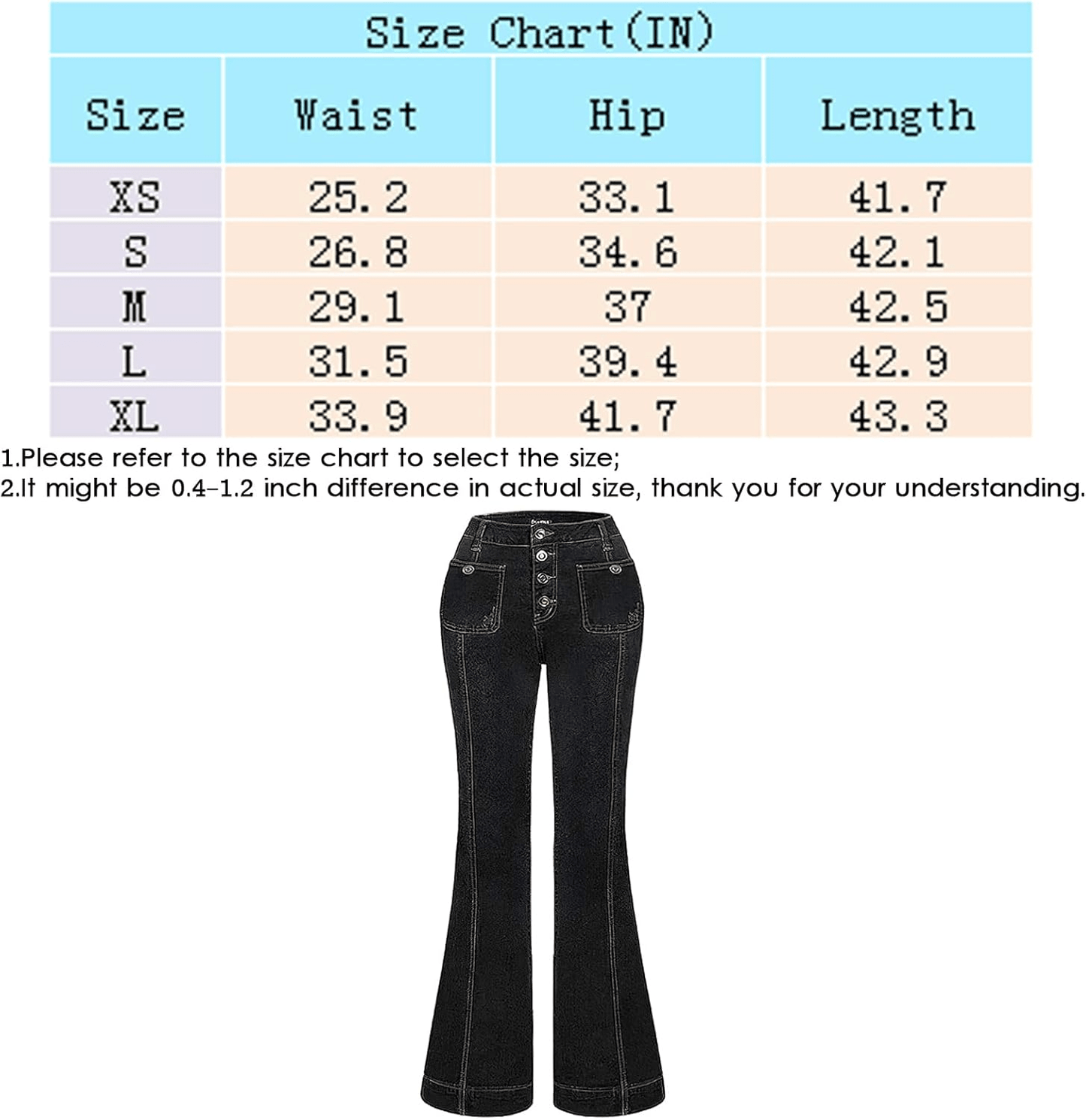 Delaney Button Flare Jeans - Musttbuy