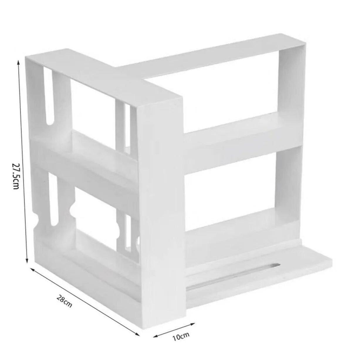 Double Layer Rotating Kitchen Spice Organizer Rack - Musttbuy