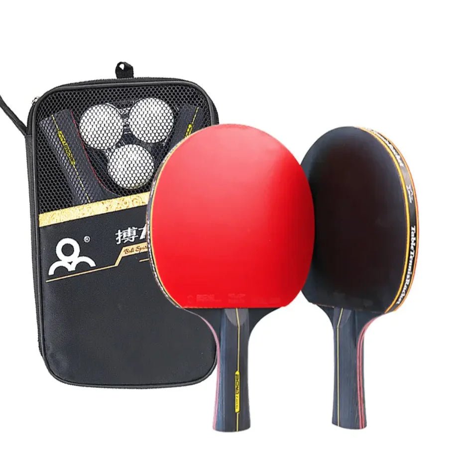 Double - Sided Adhesive Table Tennis Racket Set - Musttbuy