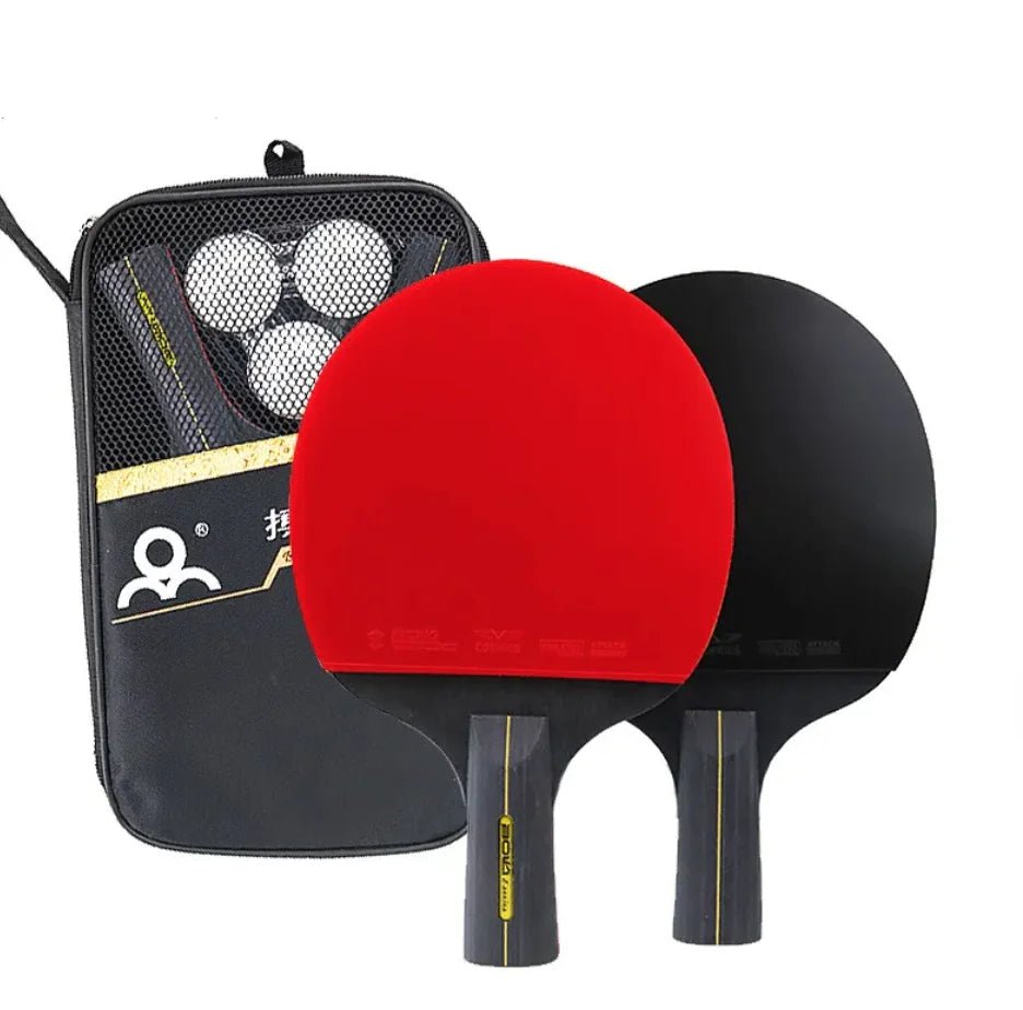 Double - Sided Adhesive Table Tennis Racket Set - Musttbuy