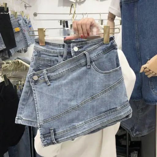 Ella Wrap Denim Skirt - Musttbuy