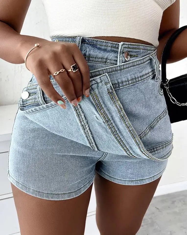 Ella Wrap Denim Skirt - Musttbuy