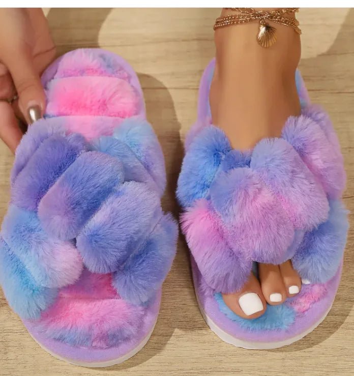 Fluffy Women's Non - Slip Slippers - Musttbuy