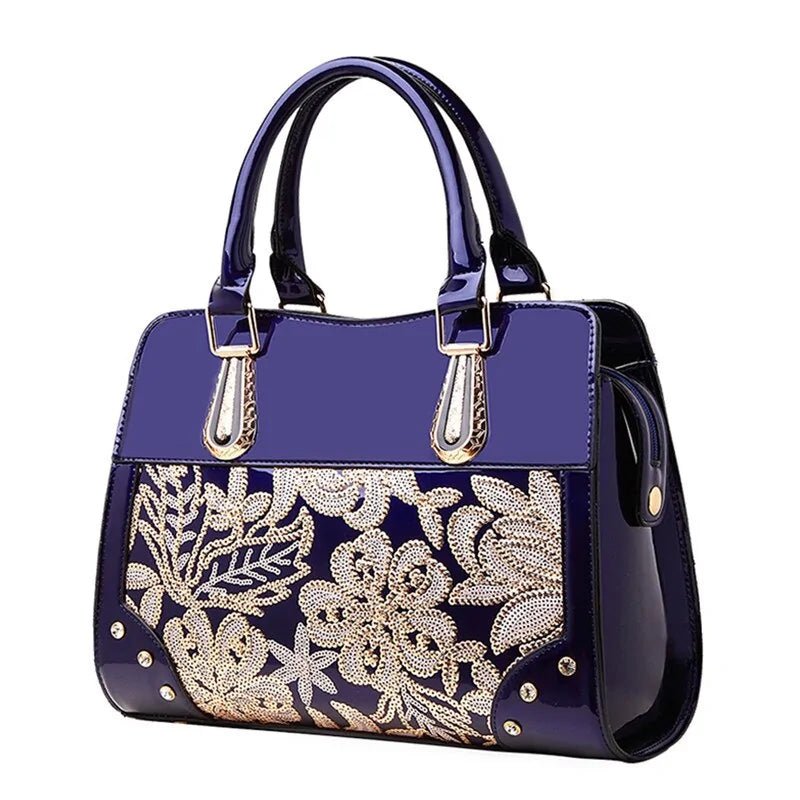 Glitter Sequin Flower Handbag - Musttbuy