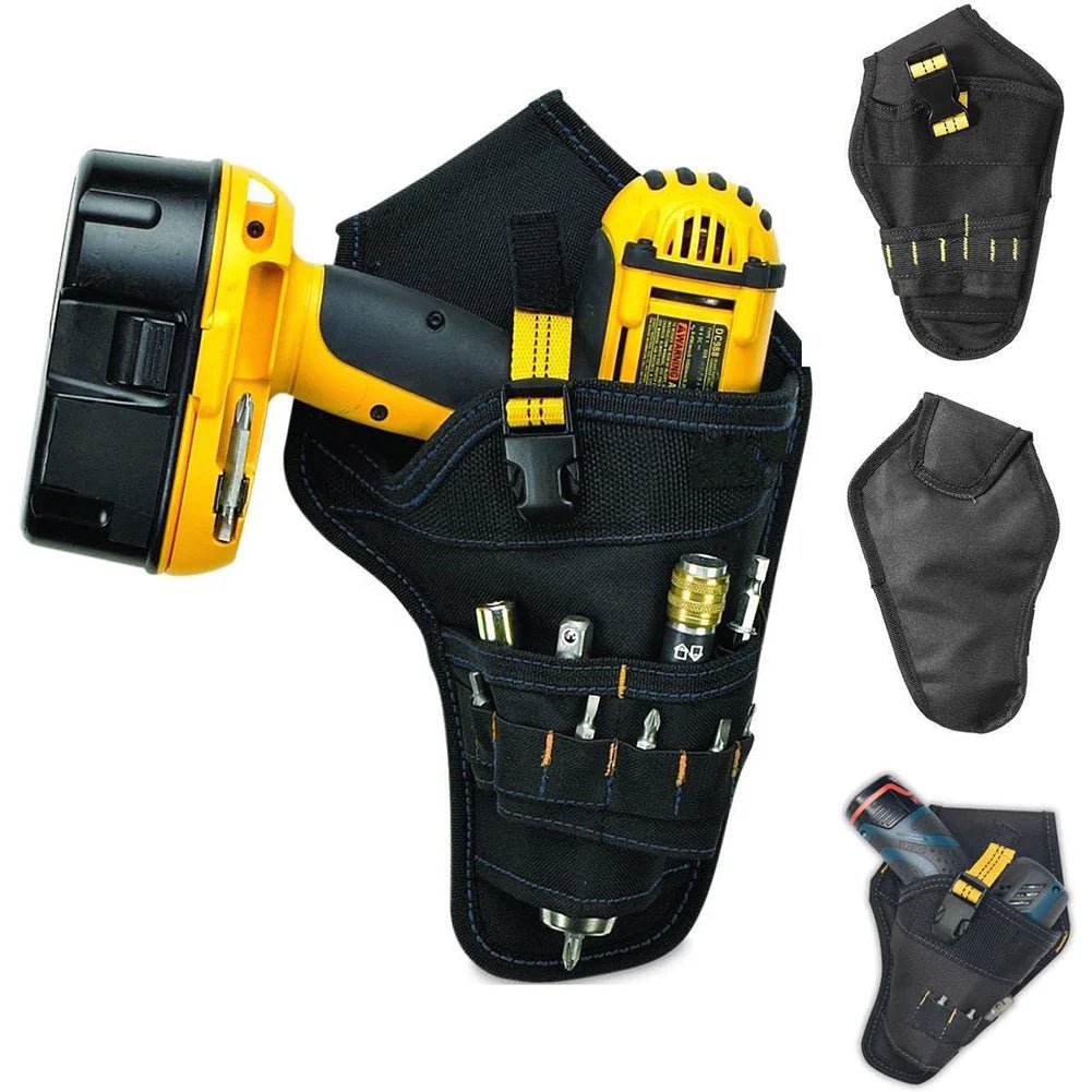 Heavy Duty Drill Holster Tool Belt Pouch Bit Holder Hanging Waist Bag Drill Tool - Musttbuy