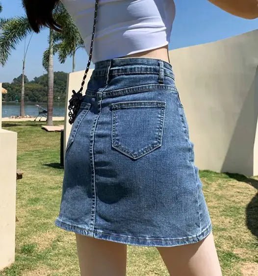 High Waist Slit Skirt - Musttbuy