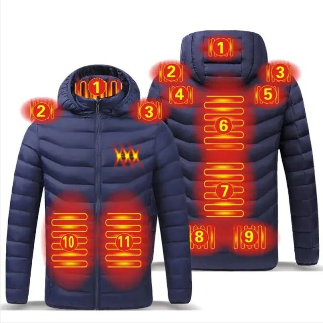Hooded Heated Clothing Waterproof Warm Jackets - Musttbuy