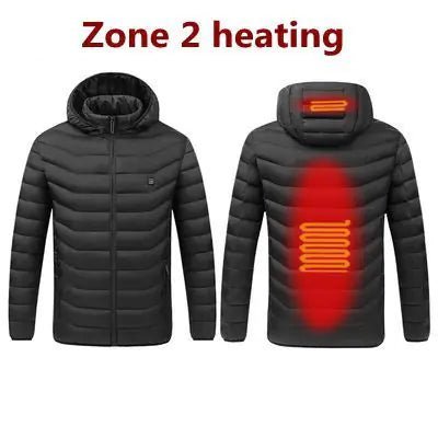 Hooded Heated Clothing Waterproof Warm Jackets - Musttbuy