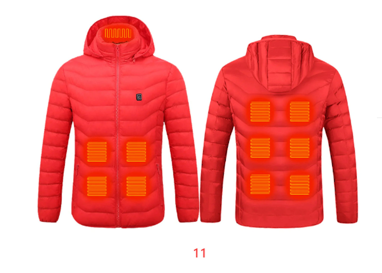 Hooded Heated Clothing Waterproof Warm Jackets - Musttbuy