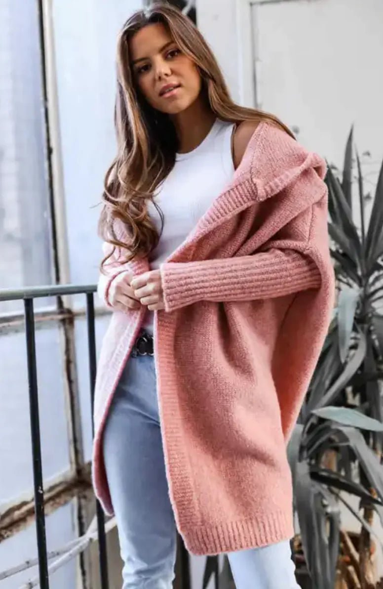 Hooded Knit Sweater - Musttbuy