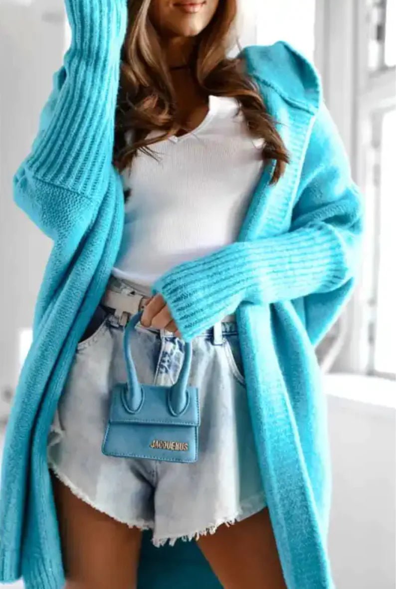 Hooded Knit Sweater - Musttbuy