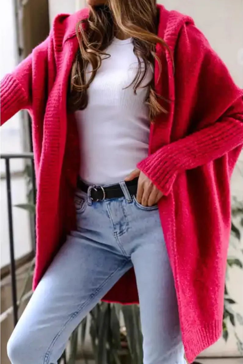 Hooded Knit Sweater - Musttbuy