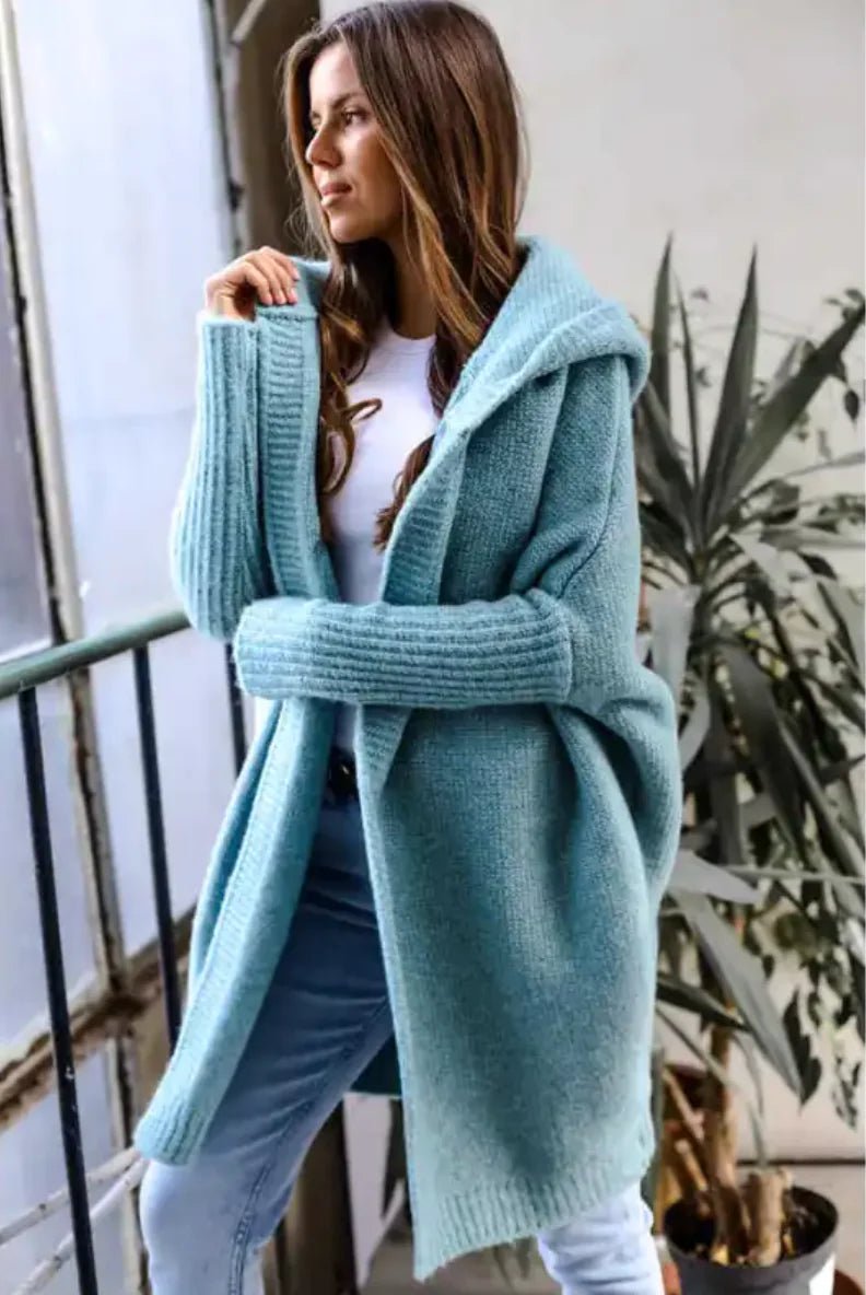 Hooded Knit Sweater - Musttbuy
