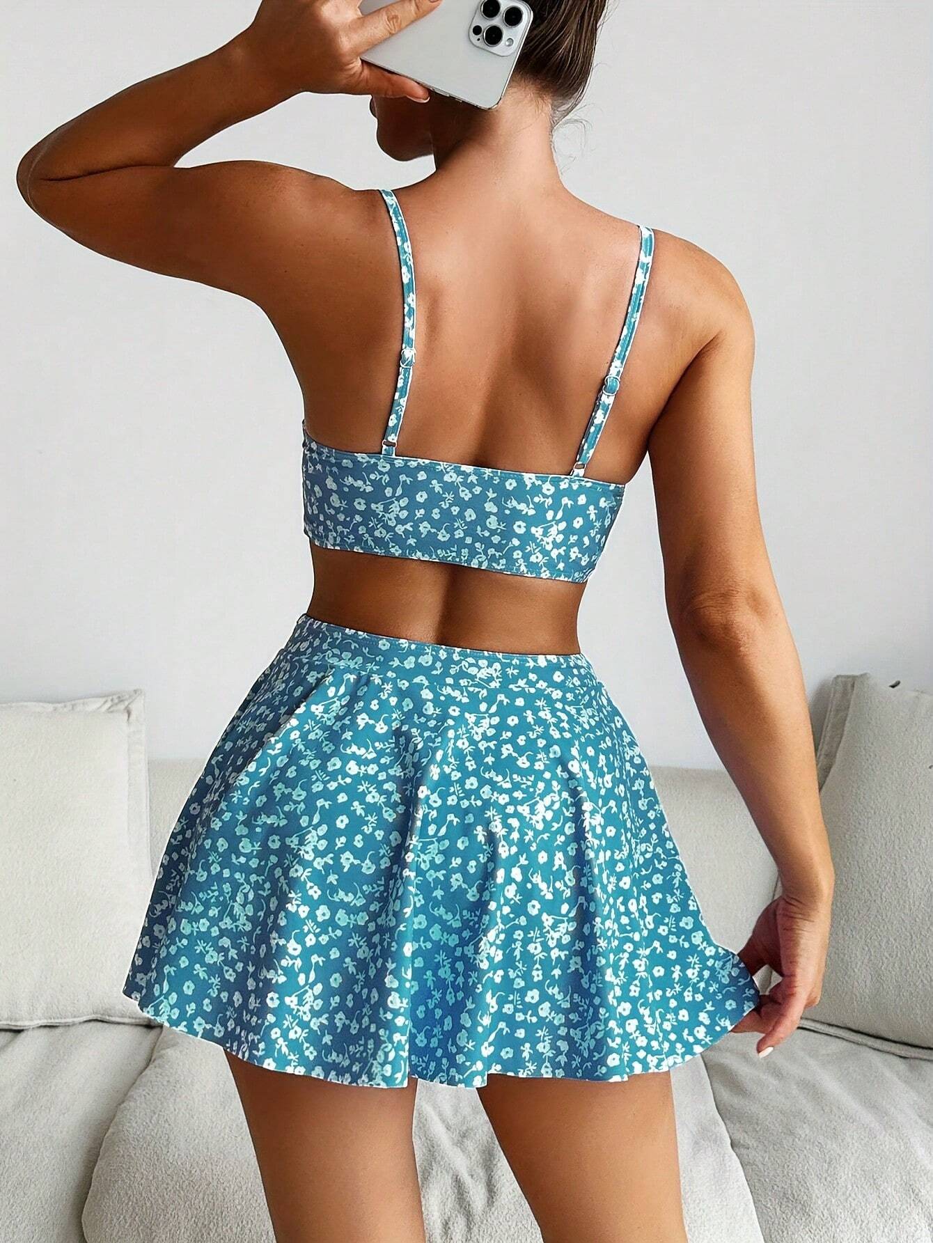 Kiri Floral Swim Skirt - Musttbuy