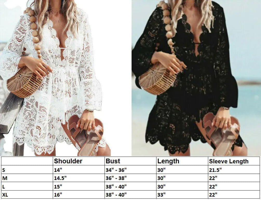 Lace Bathing Suit Cover Up - Musttbuy