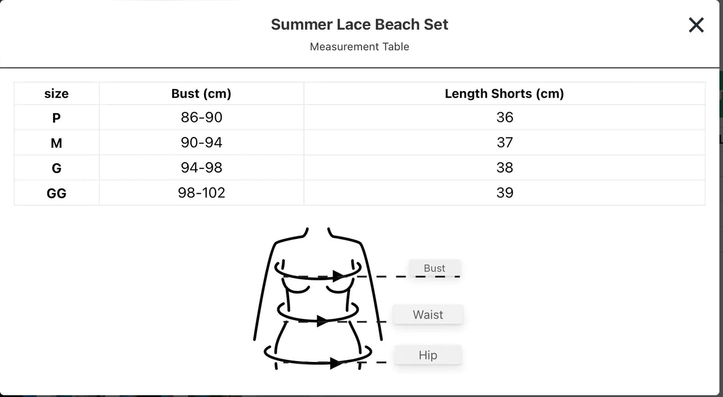 Lace Summer Beach Set - Musttbuy