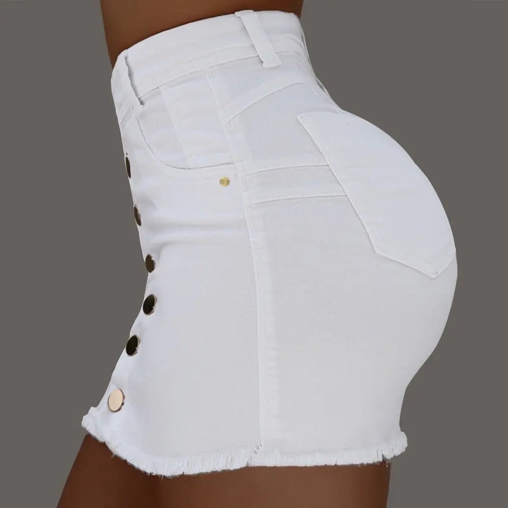 Lana Button - Up Denim Skirt - Musttbuy