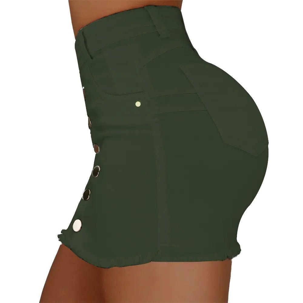 Lana Button - Up Denim Skirt - Musttbuy