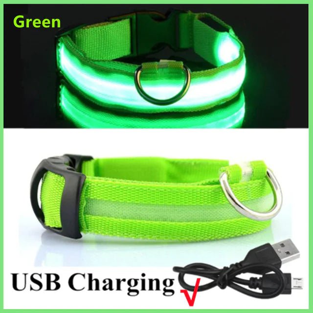 LED Glowing Adjustable Pet Collar - Musttbuy