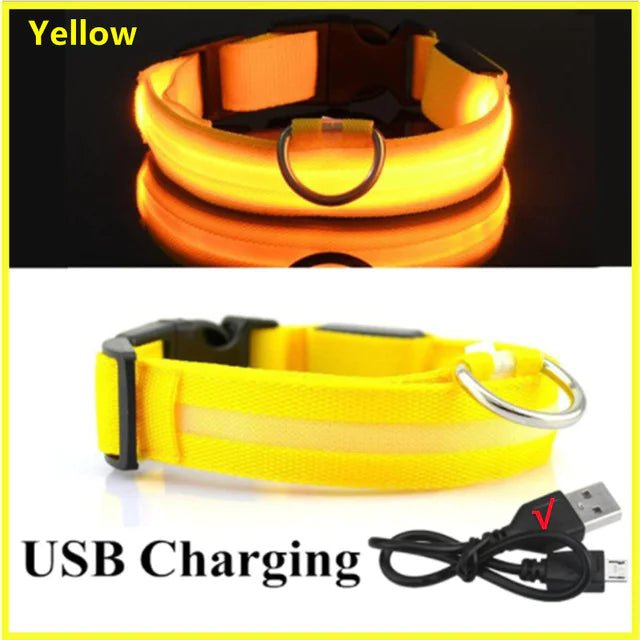 LED Glowing Adjustable Pet Collar - Musttbuy