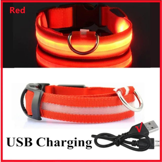 LED Glowing Adjustable Pet Collar - Musttbuy