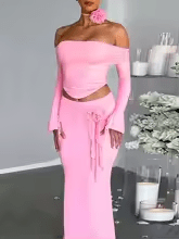 Long Sleeve Skirt Set - Musttbuy