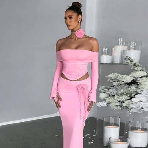 Long Sleeve Skirt Set - Musttbuy