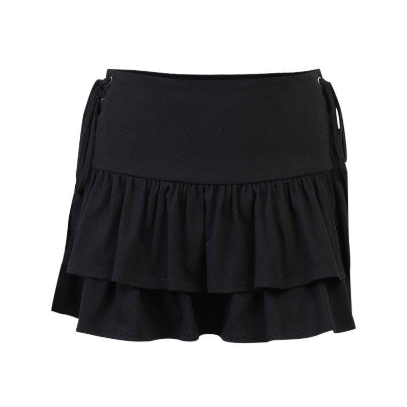 Lunara Ruffle Lace - Up Skirt - Musttbuy