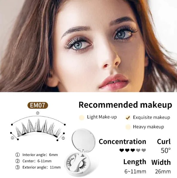 Magnetic Eyelash Kit with Storage & Applicator - Musttbuy