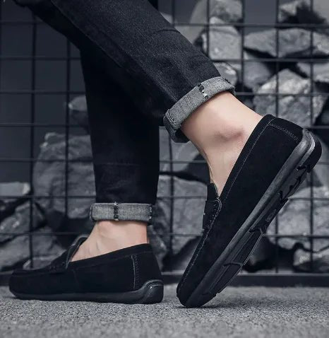 Men's Casual Flat Leather Shoes - Musttbuy