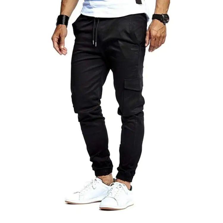 Men's Casual Solid Color Sports Trousers - Musttbuy