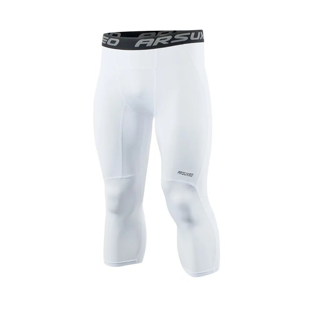 Men's Compression Running Tights: Gym & Yoga Sportswear - Musttbuy