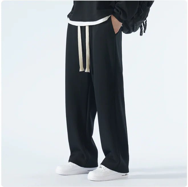 Men's Relaxed Wide - Leg Sports Trousers – Casual & Breathable - Musttbuy