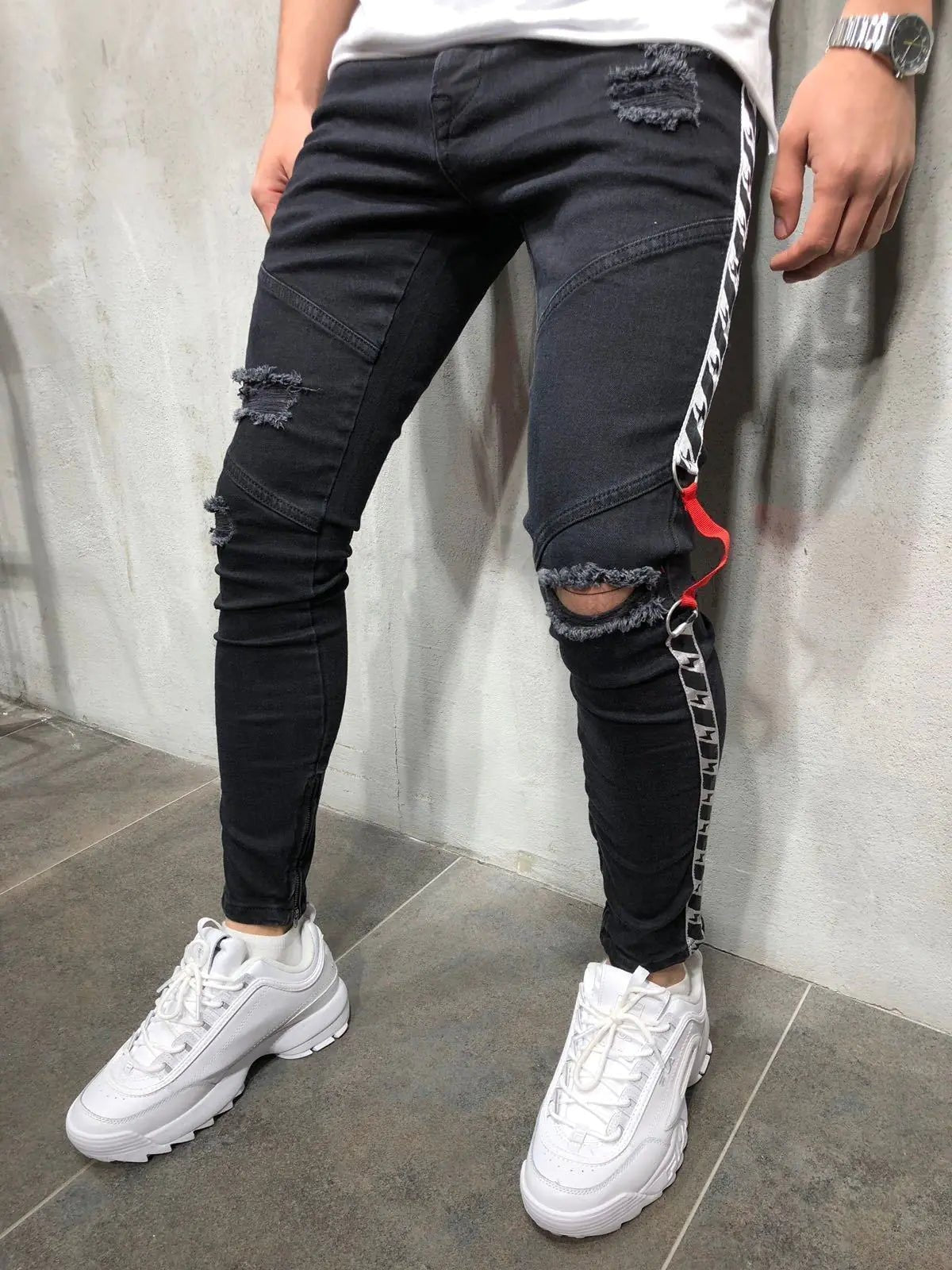 Men's Ribbon Jeans - Musttbuy