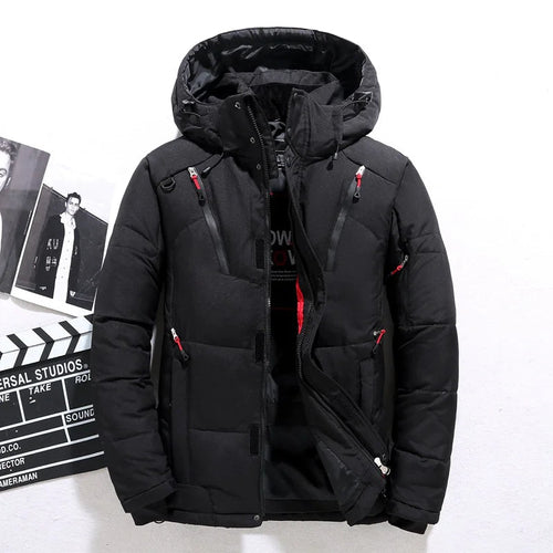 Men's Winter Down Jacket with Hood - Musttbuy