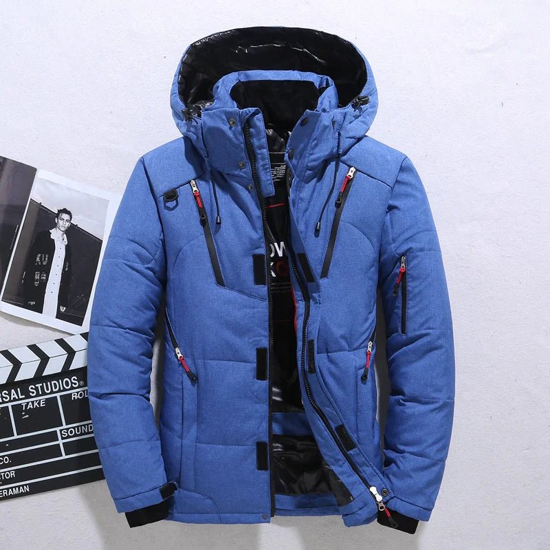 Men's Winter Down Jacket with Hood - Musttbuy